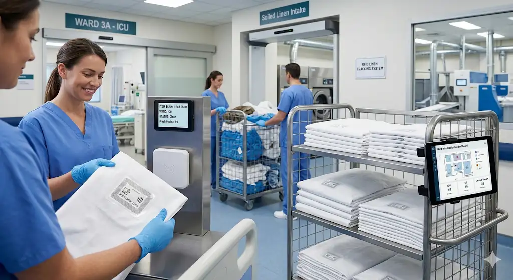 Comprehensive Hospital Linen Management with RFID Tracking System